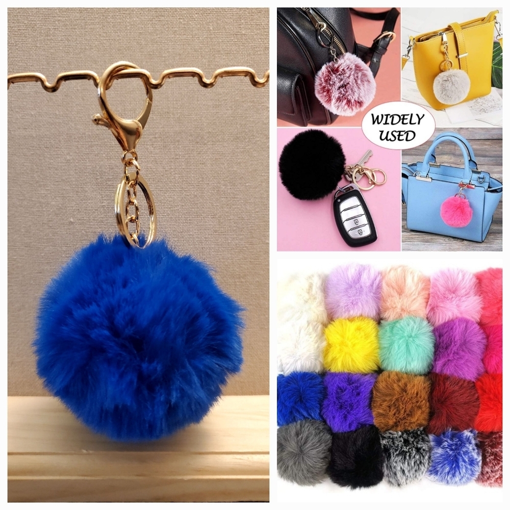 Cute Fashion Faux-Fur Puff Ball